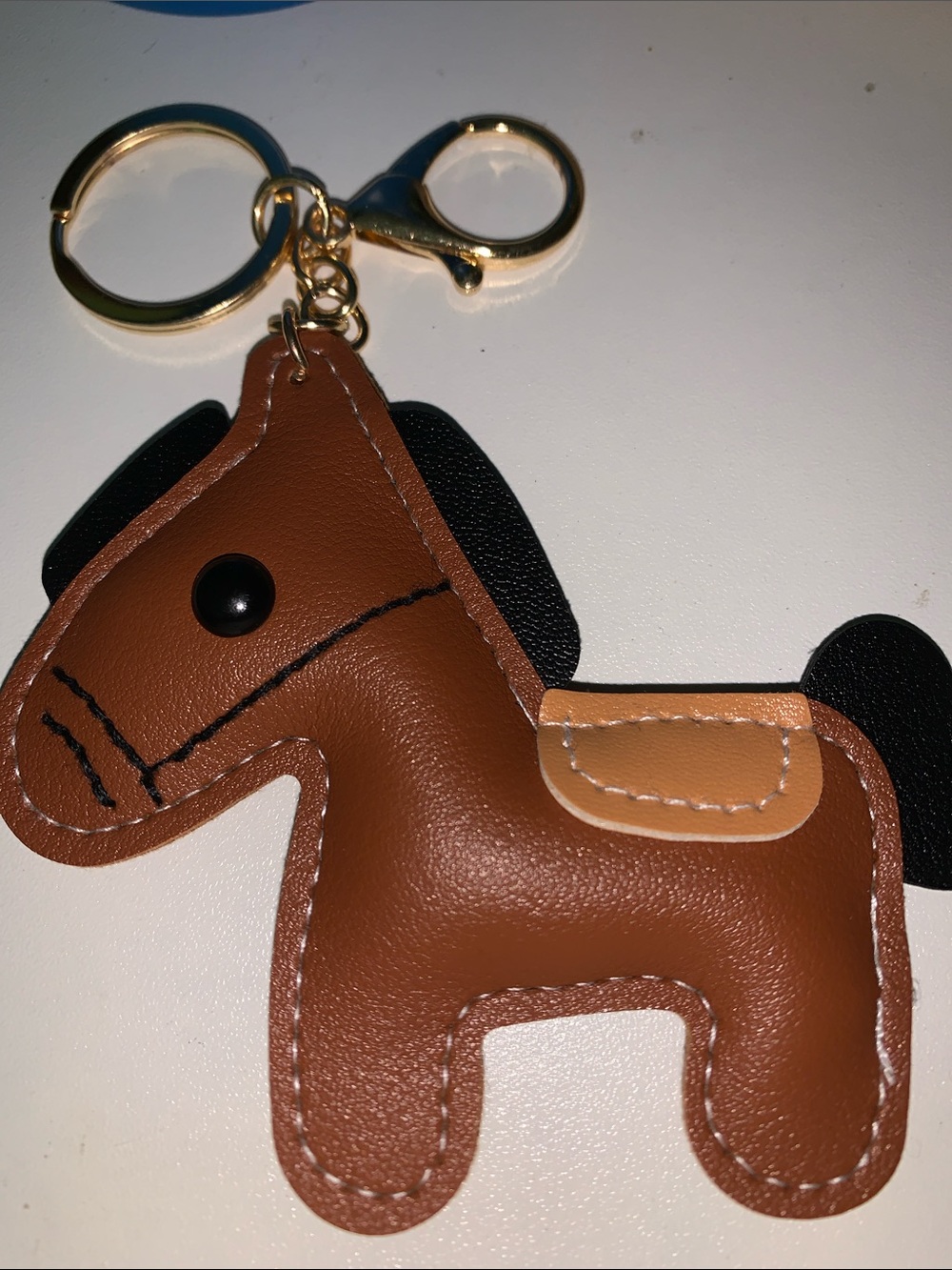 Leather horse purse/bag charm Keychain
